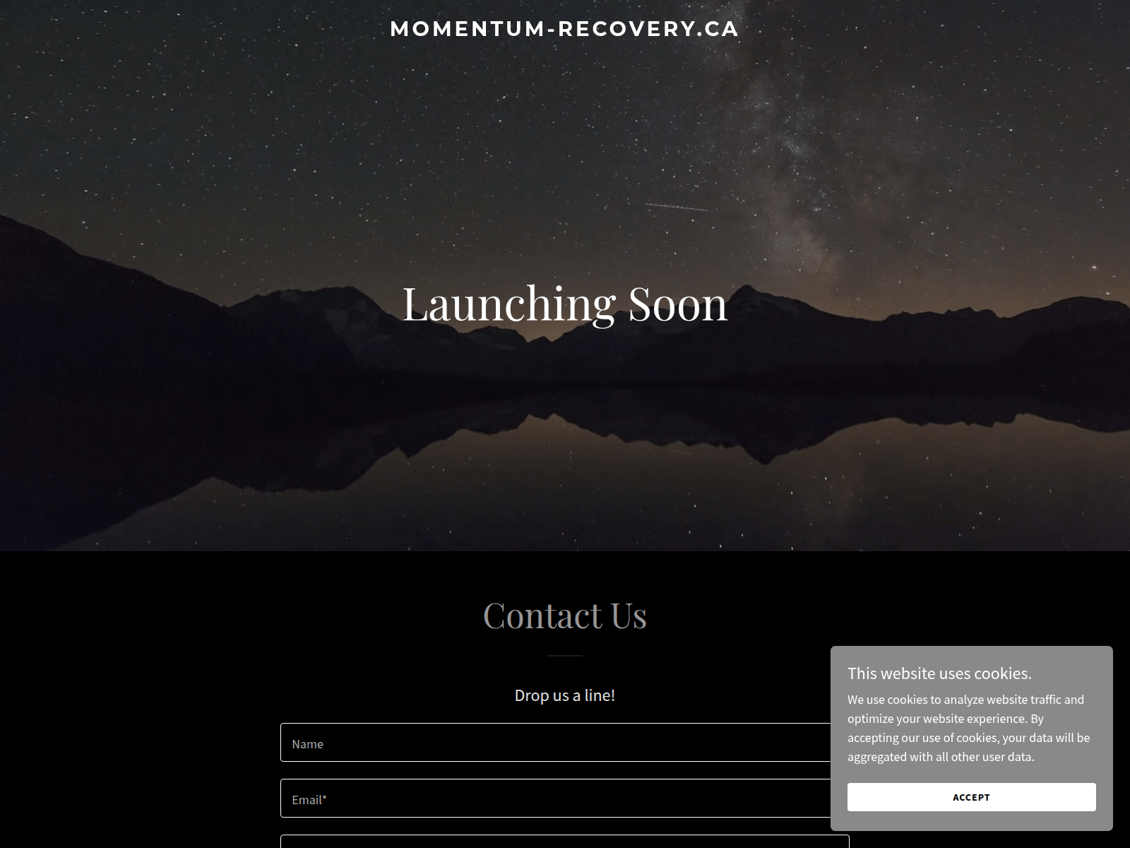 Screenshot of momentum-recovery.ca