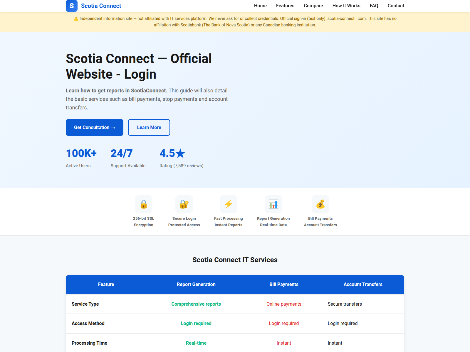 Screenshot of scotia-connect.co.com