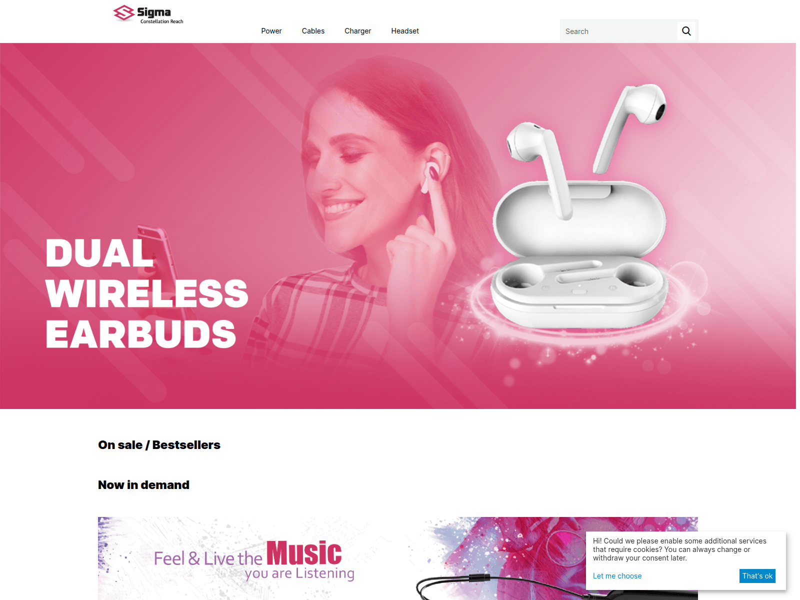 Screenshot of sigma.co.com