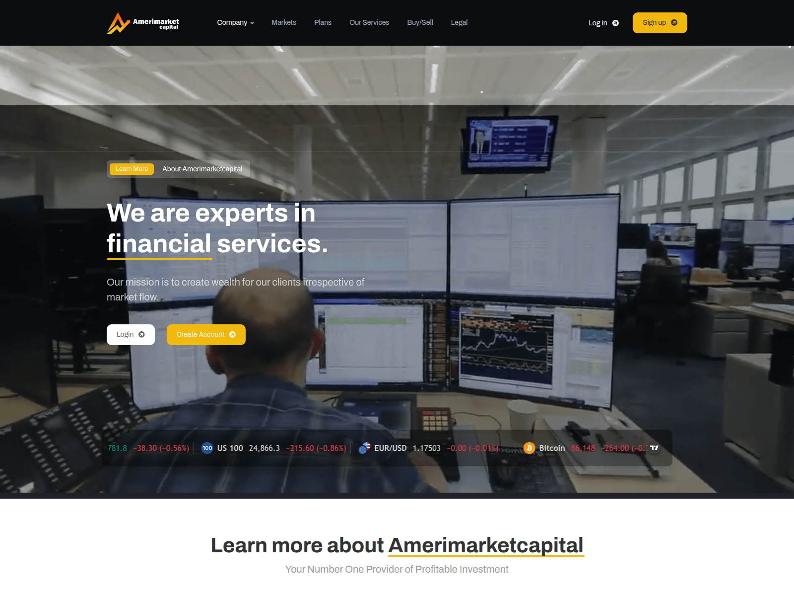 Screenshot of amerimarketcapital.co