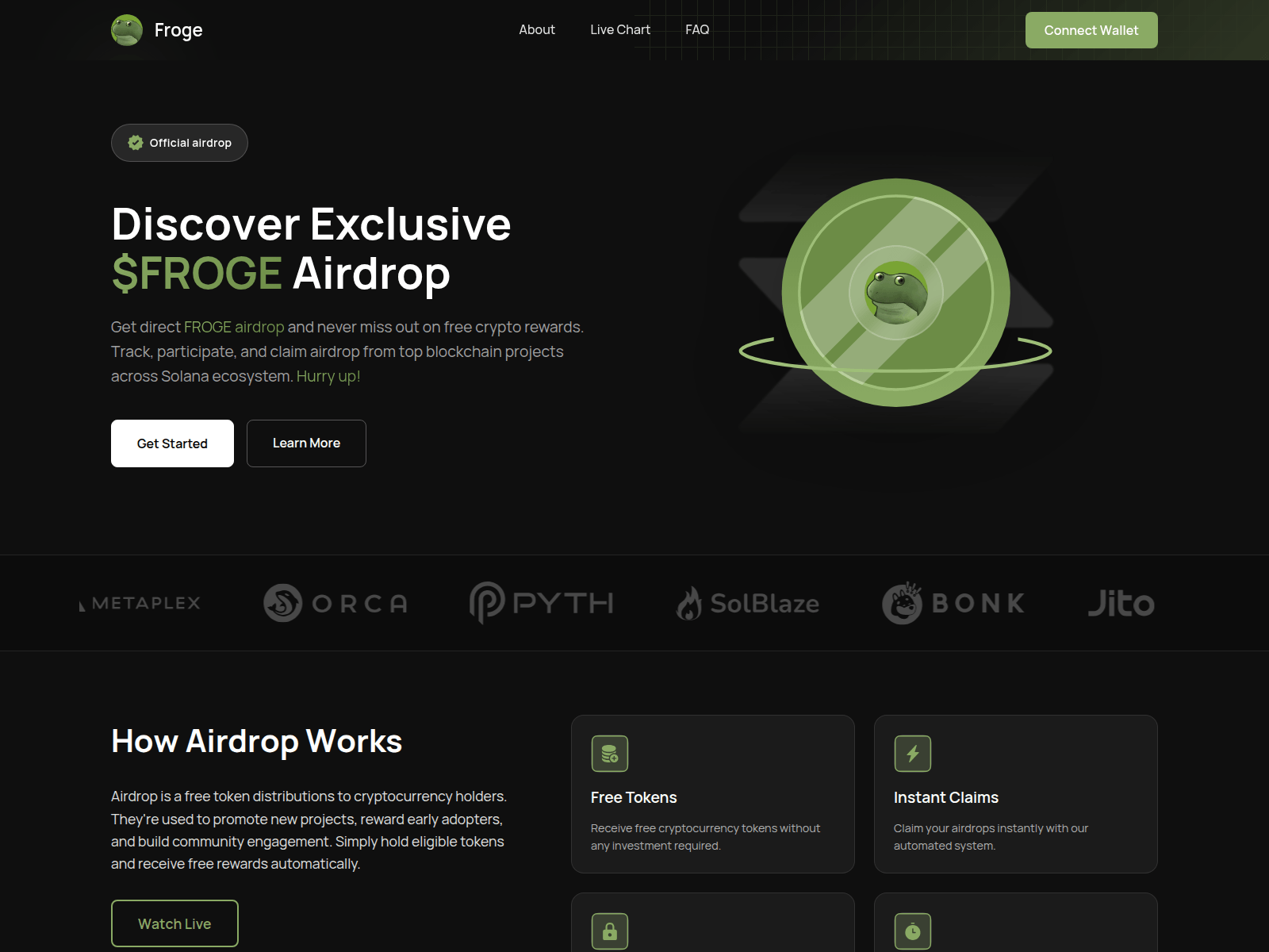 Screenshot of frogedrop.top