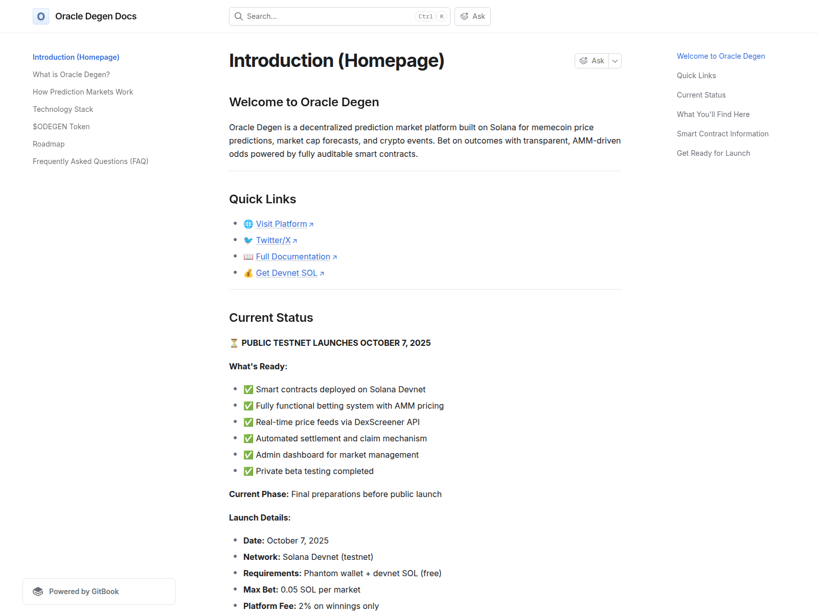 Screenshot of oracle-degen.gitbook.io