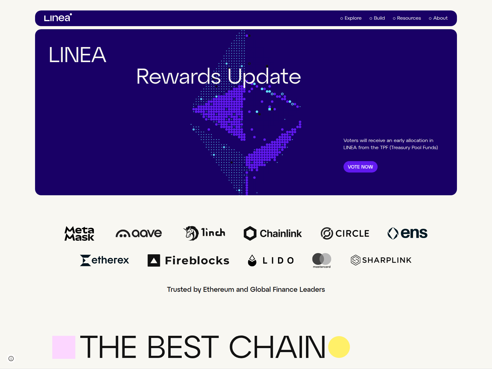 Screenshot of voting-linea.xyz