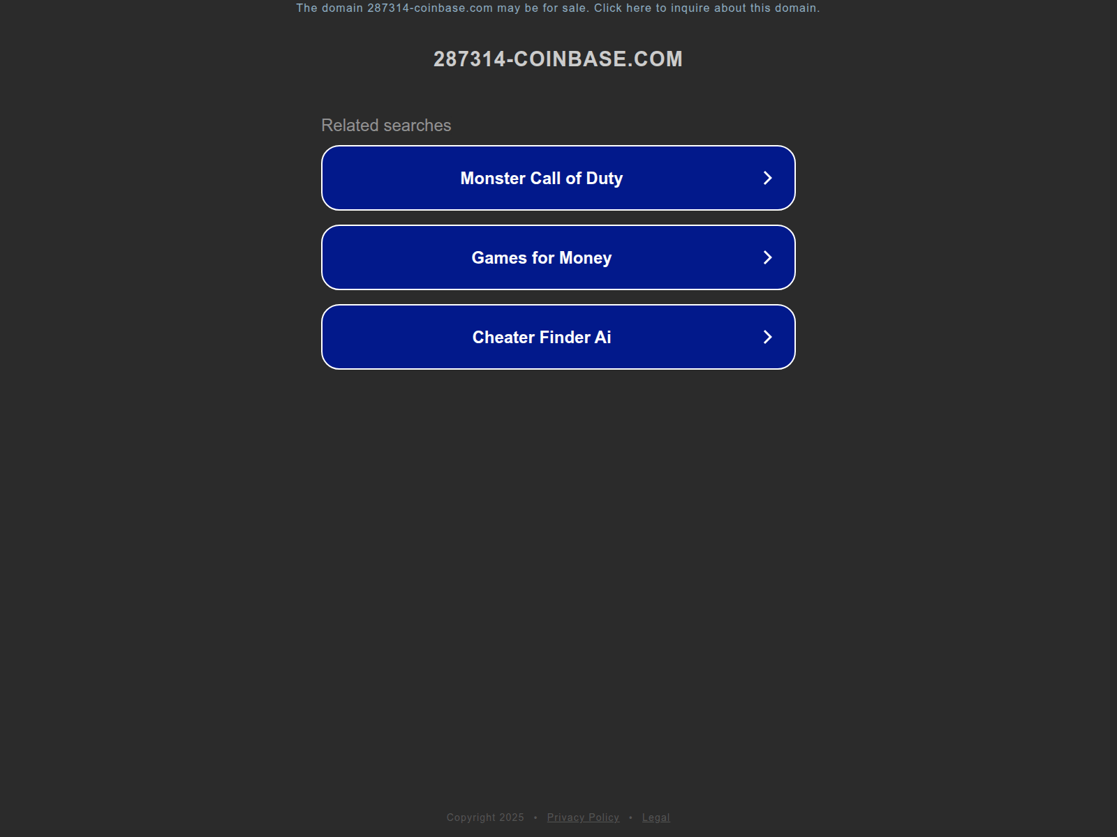 Screenshot of ww25.host.287314-coinbase.com
