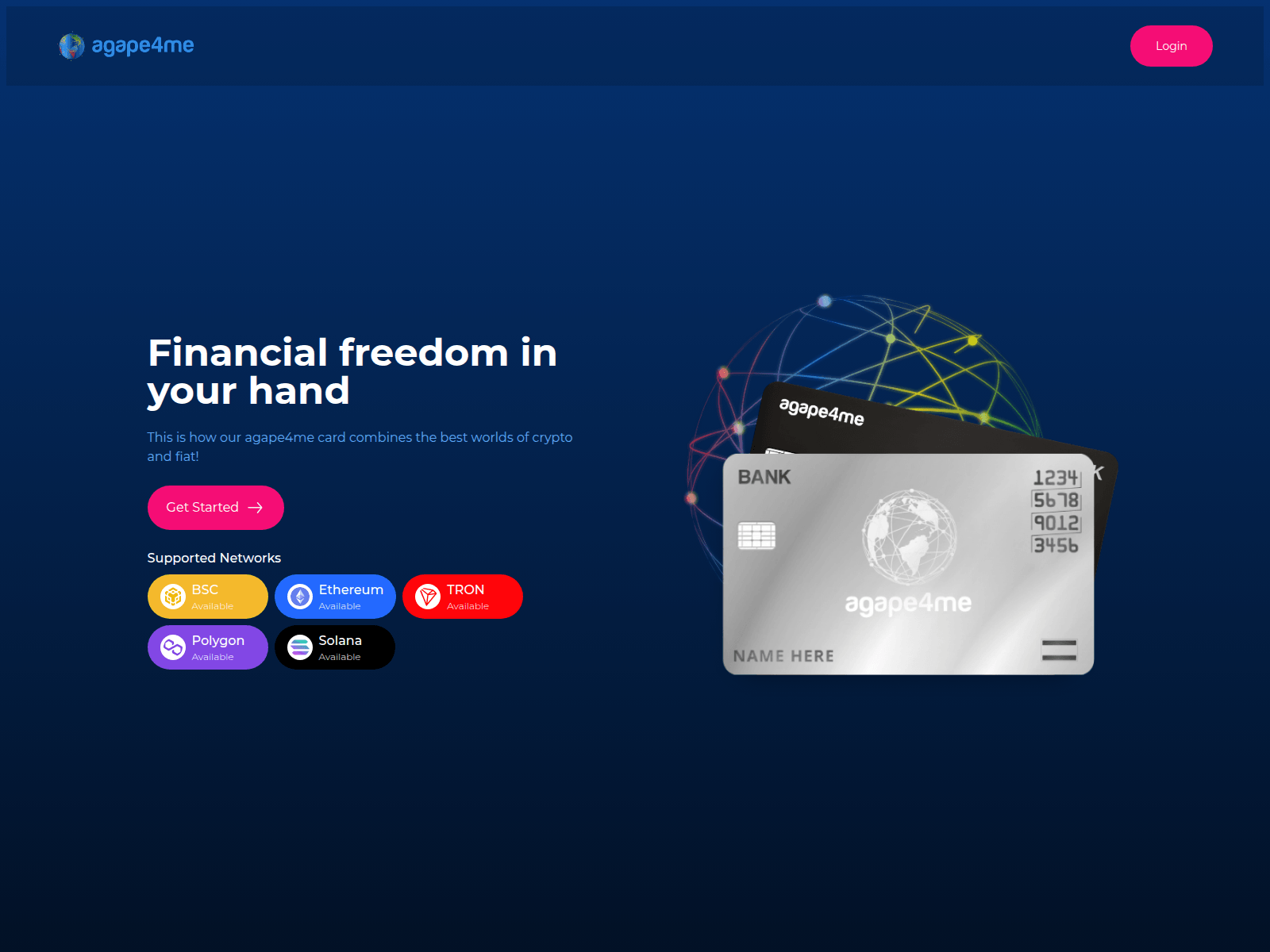 Screenshot of agape4me.com