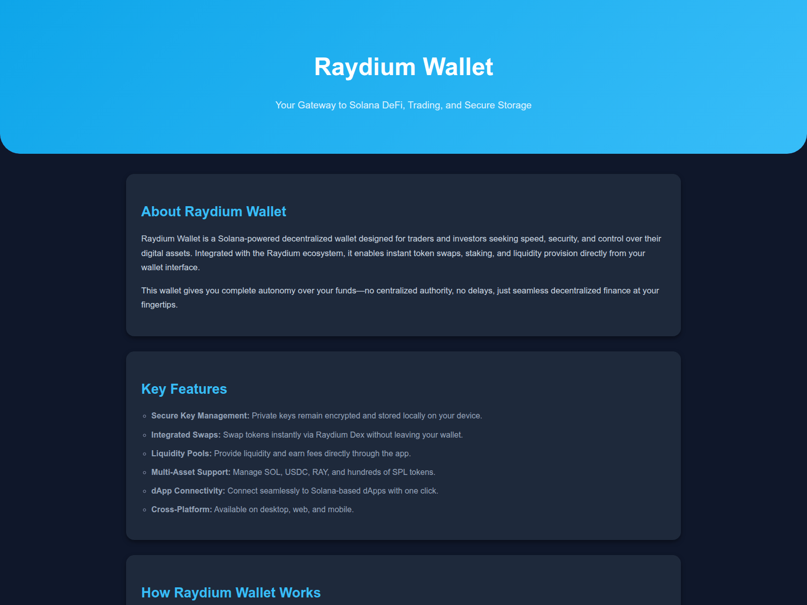 Screenshot of raydium-wallett.pages.dev