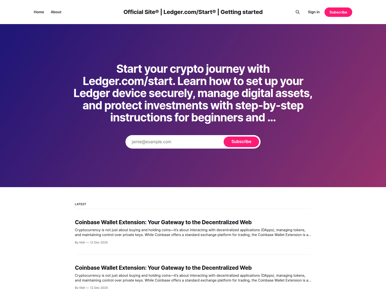 Screenshot of webhelp-1.ghost.io