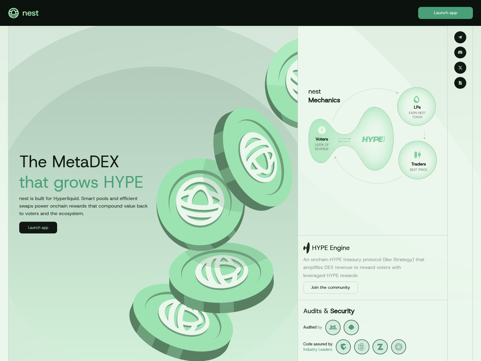Screenshot of usnest.xyz
