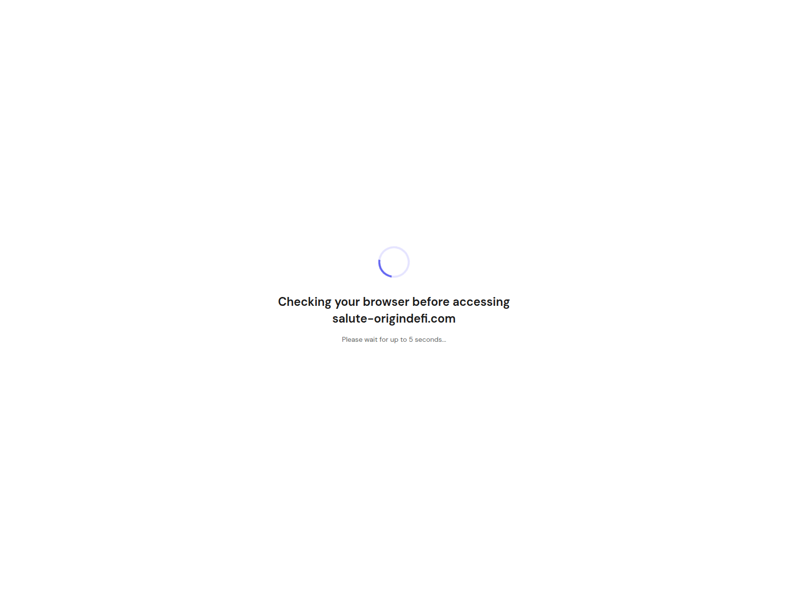 Screenshot of salute-origindefi.com