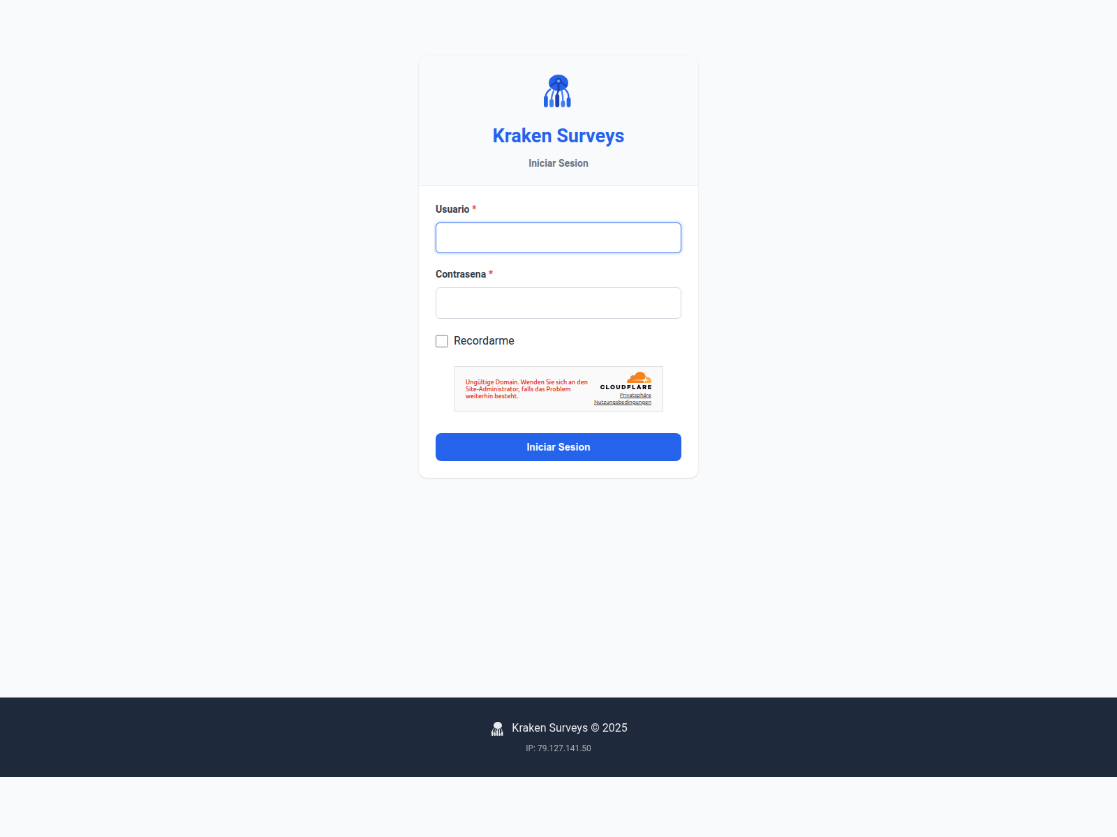 Screenshot of encuesta.ovh