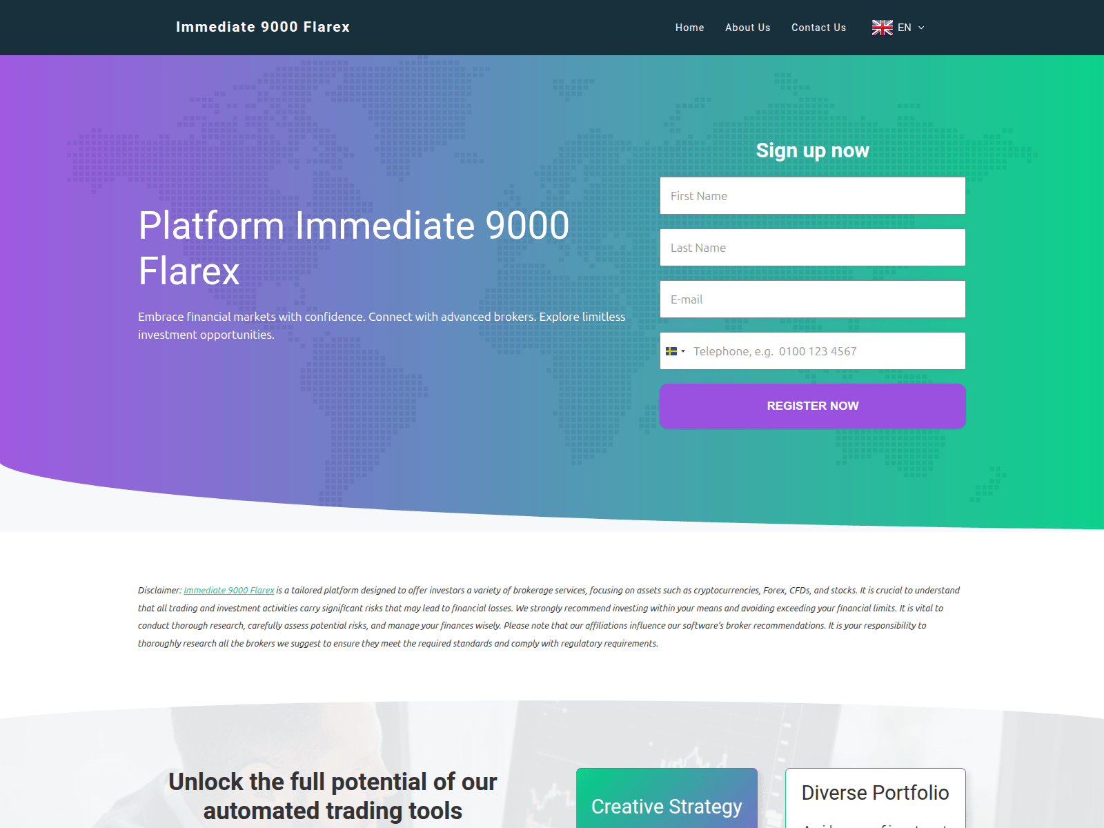 Screenshot of immediate9000flarex.com