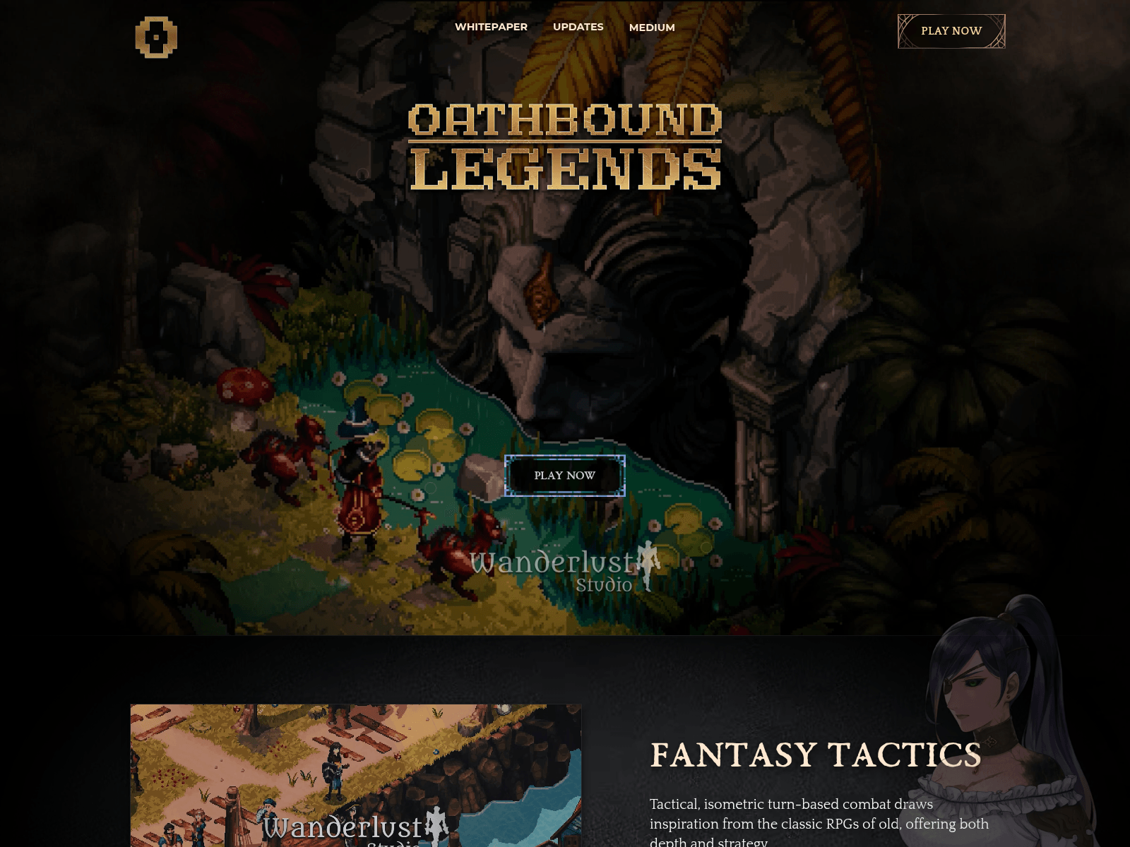 Screenshot of oathboundverse.com
