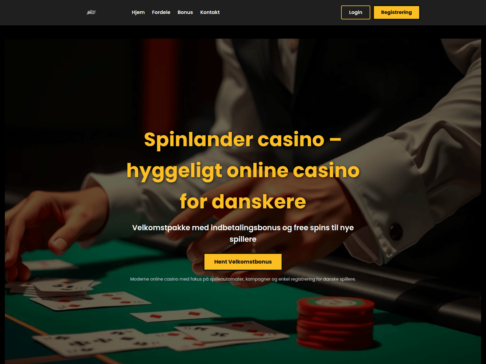 Screenshot of spin-lander.dk