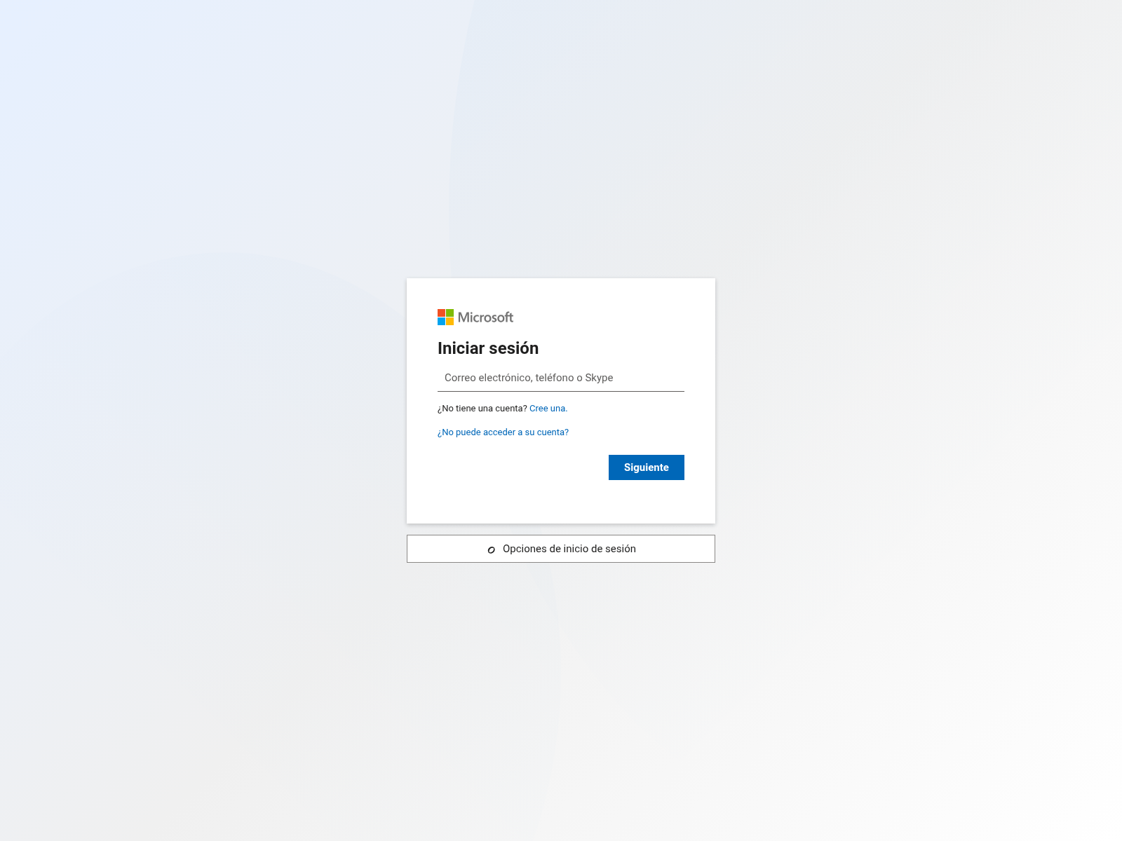 Screenshot of login.microsoftonline.pintato.com.ar