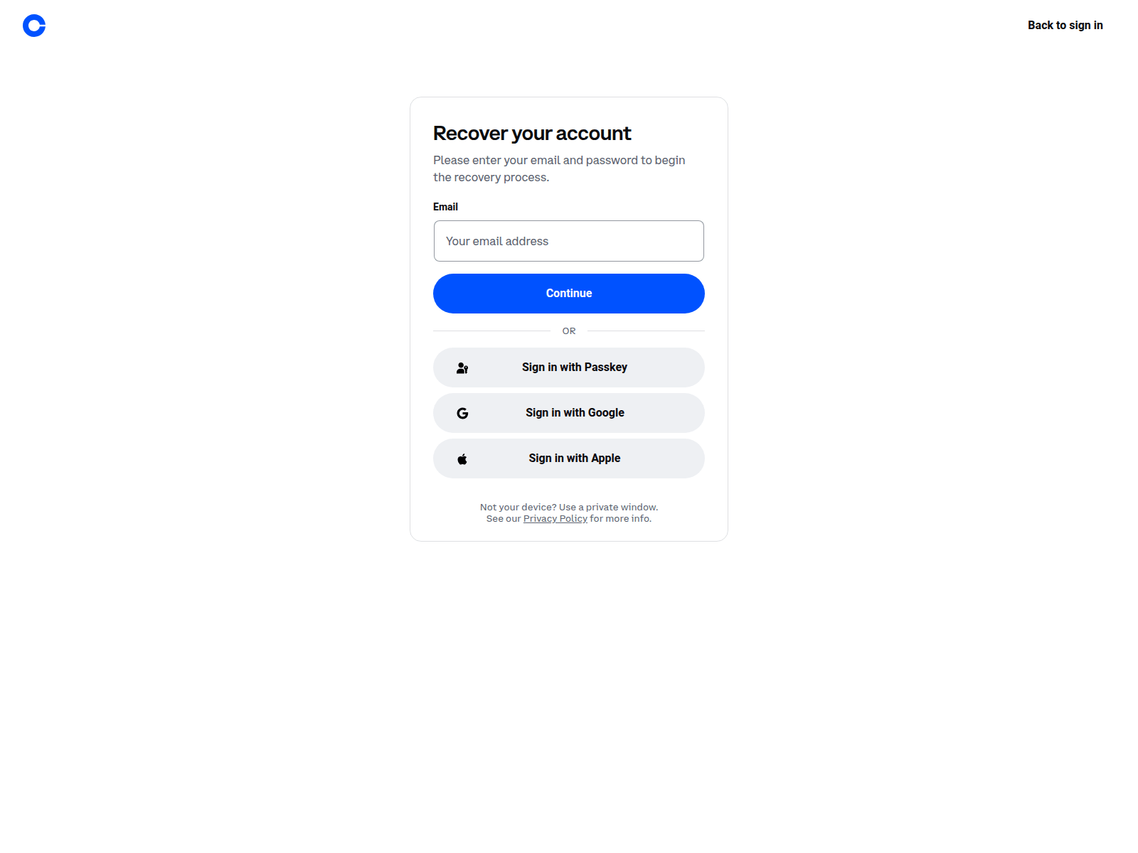 Screenshot of onetimerecoverysupport.com