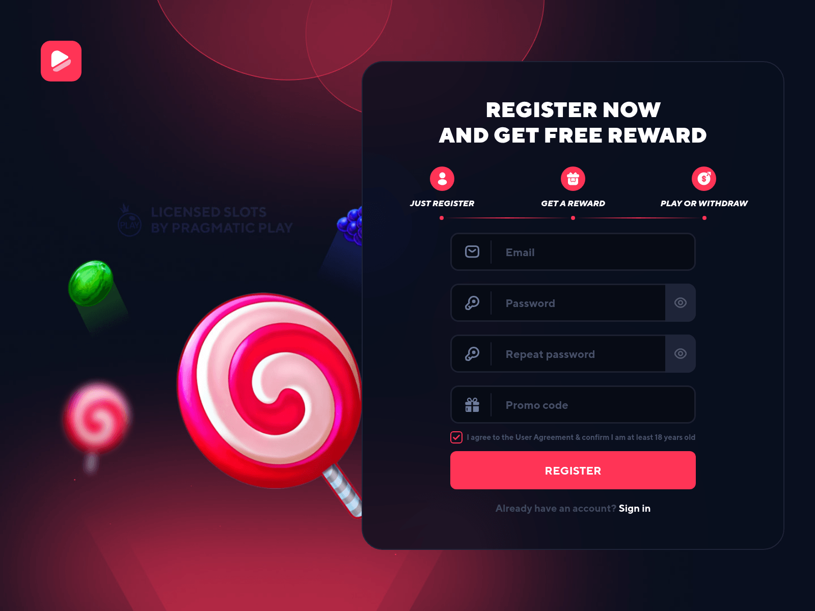 Screenshot of luckyon.win