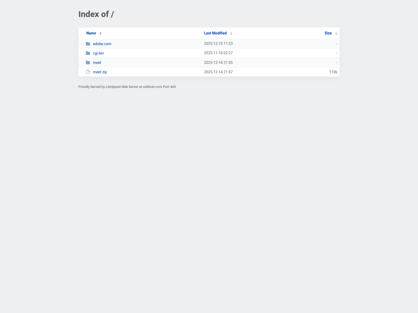 Screenshot of us06net.com