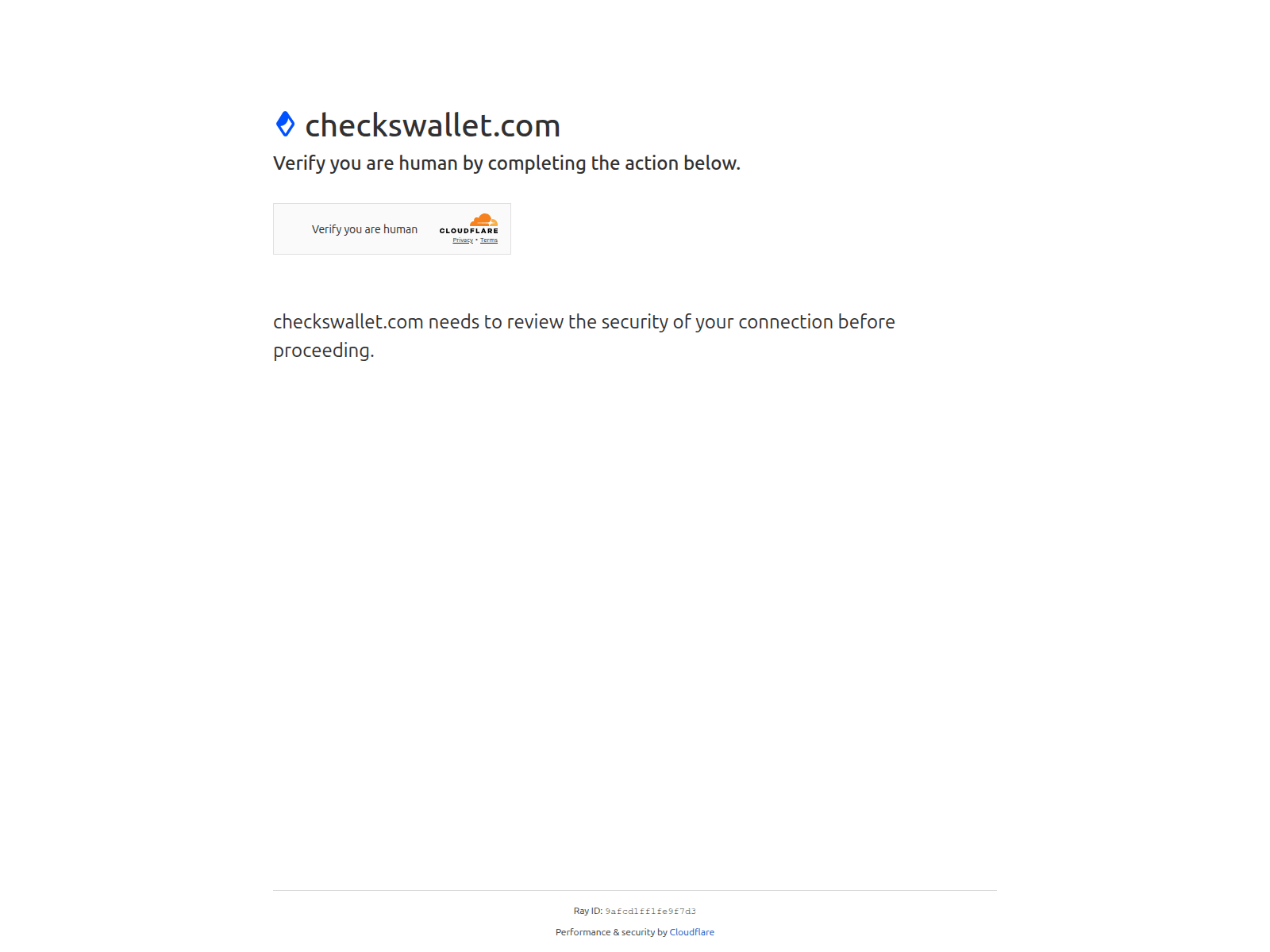 Screenshot of checkswallet.com