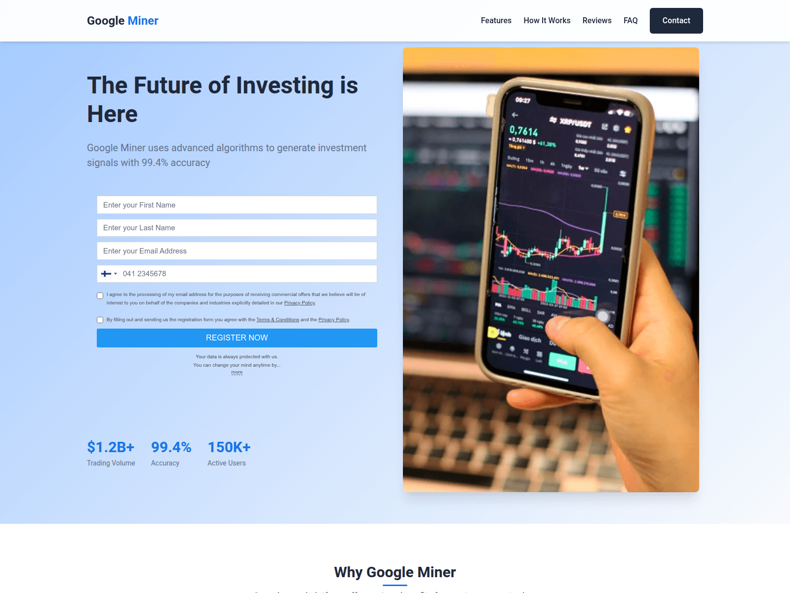 Forensic screenshot of google-miner.com