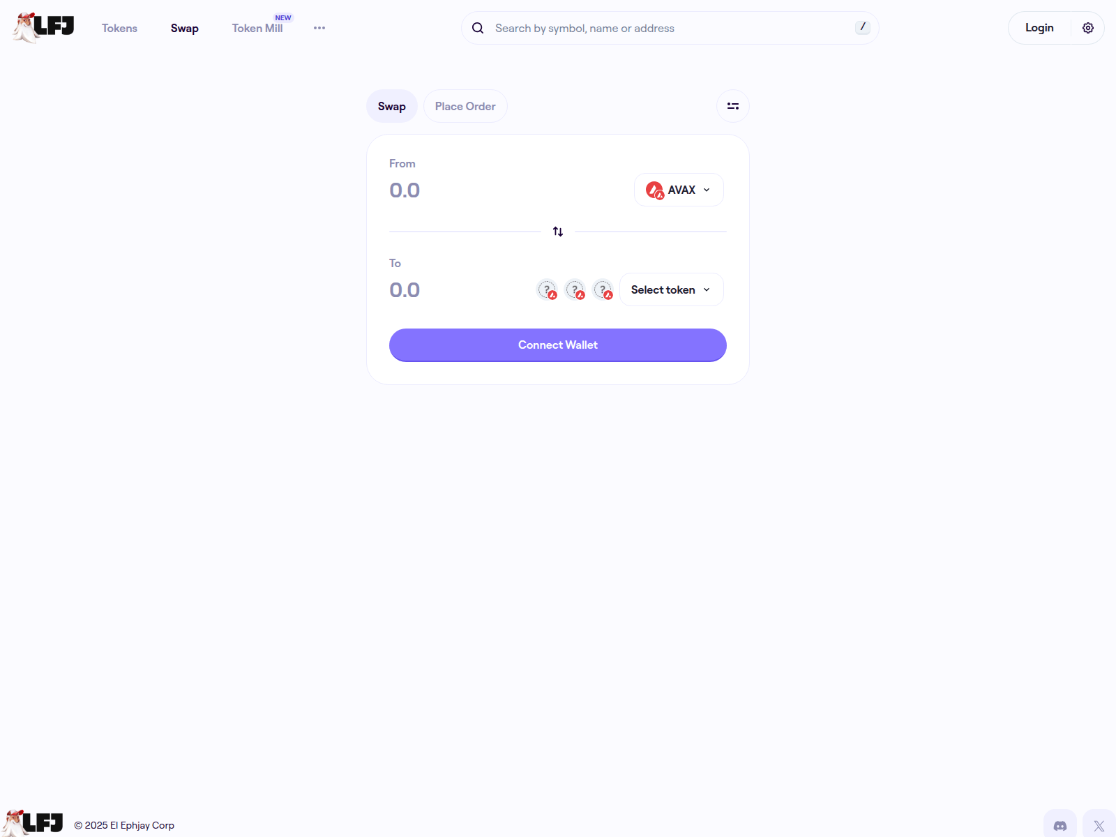 Screenshot of traderjoexyz.bylfg.live