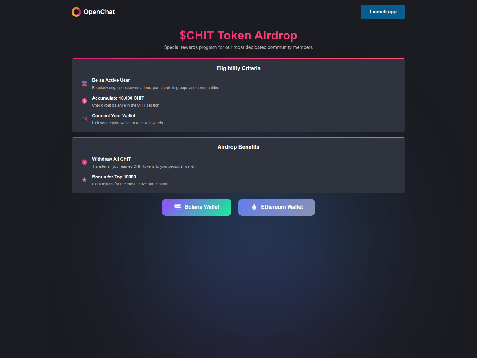 Screenshot of ocdao.app