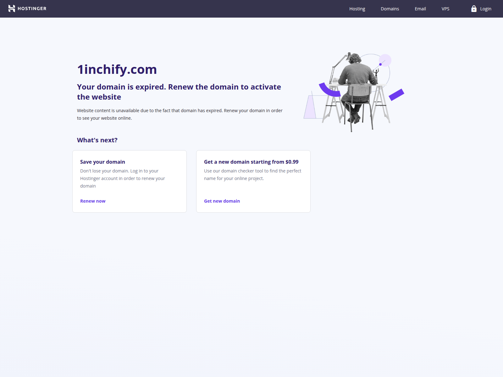 Screenshot of 1inchify.com