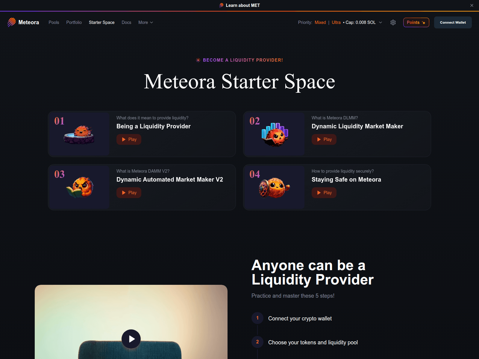 Screenshot of ag.meteora.gifts