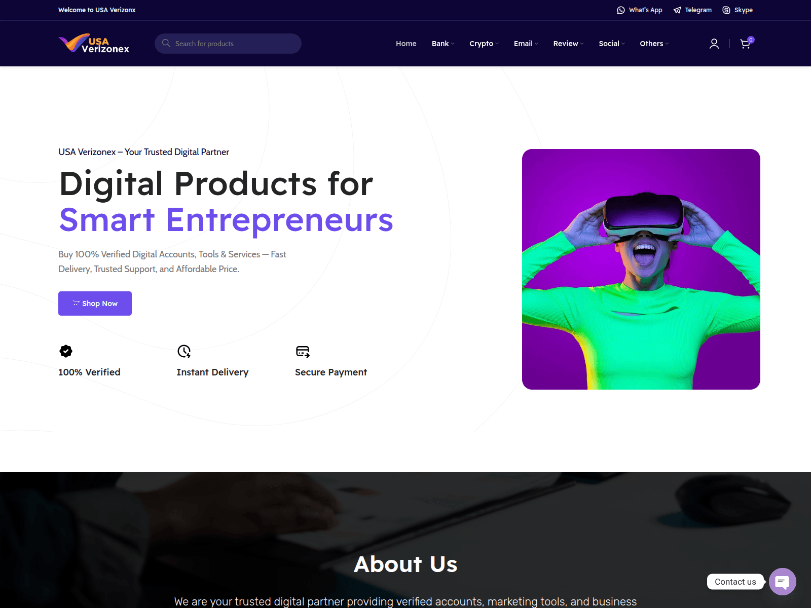 Screenshot of usaverizonex.com