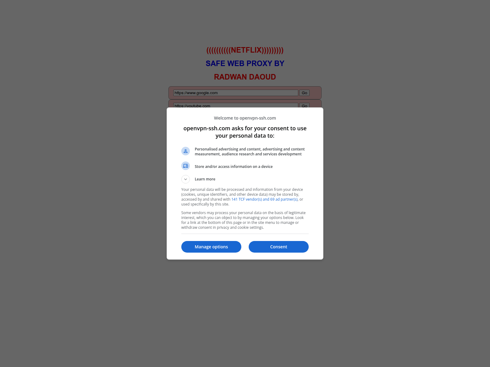 Screenshot of syriatel.gamefy.io.proxy.openvpn-ssh.com