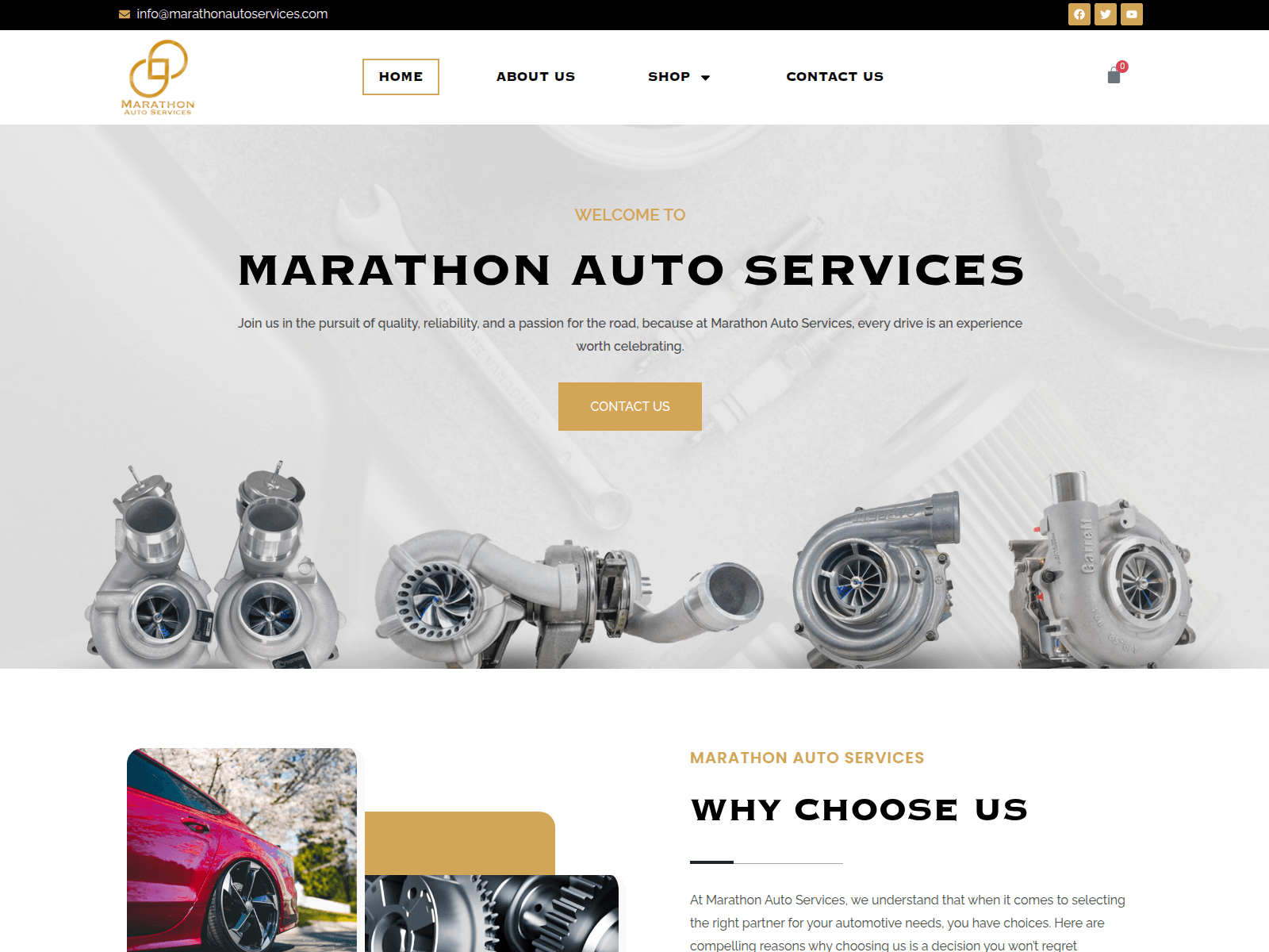 Screenshot of marathonautoservices.com