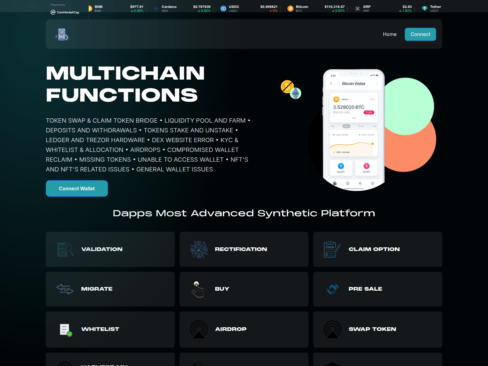 Screenshot of dappscontract.xyz