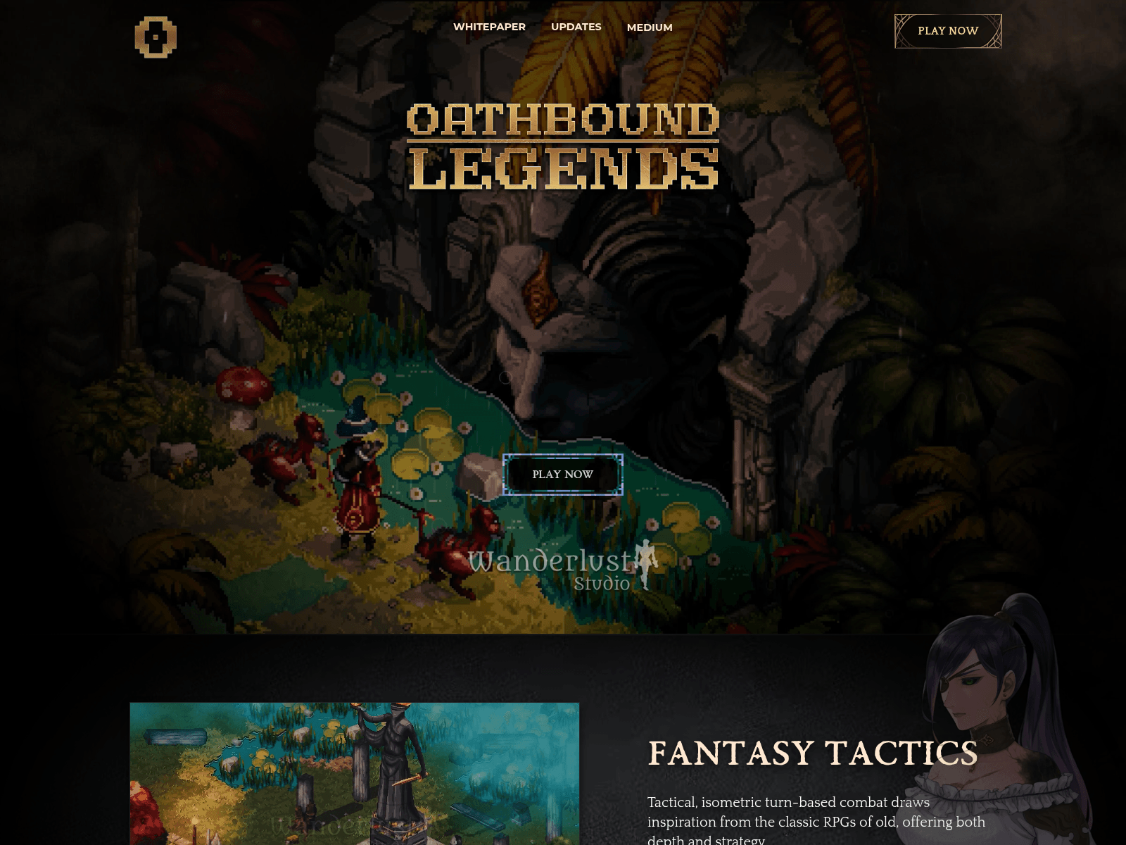 Screenshot of oathboundfrontier.com