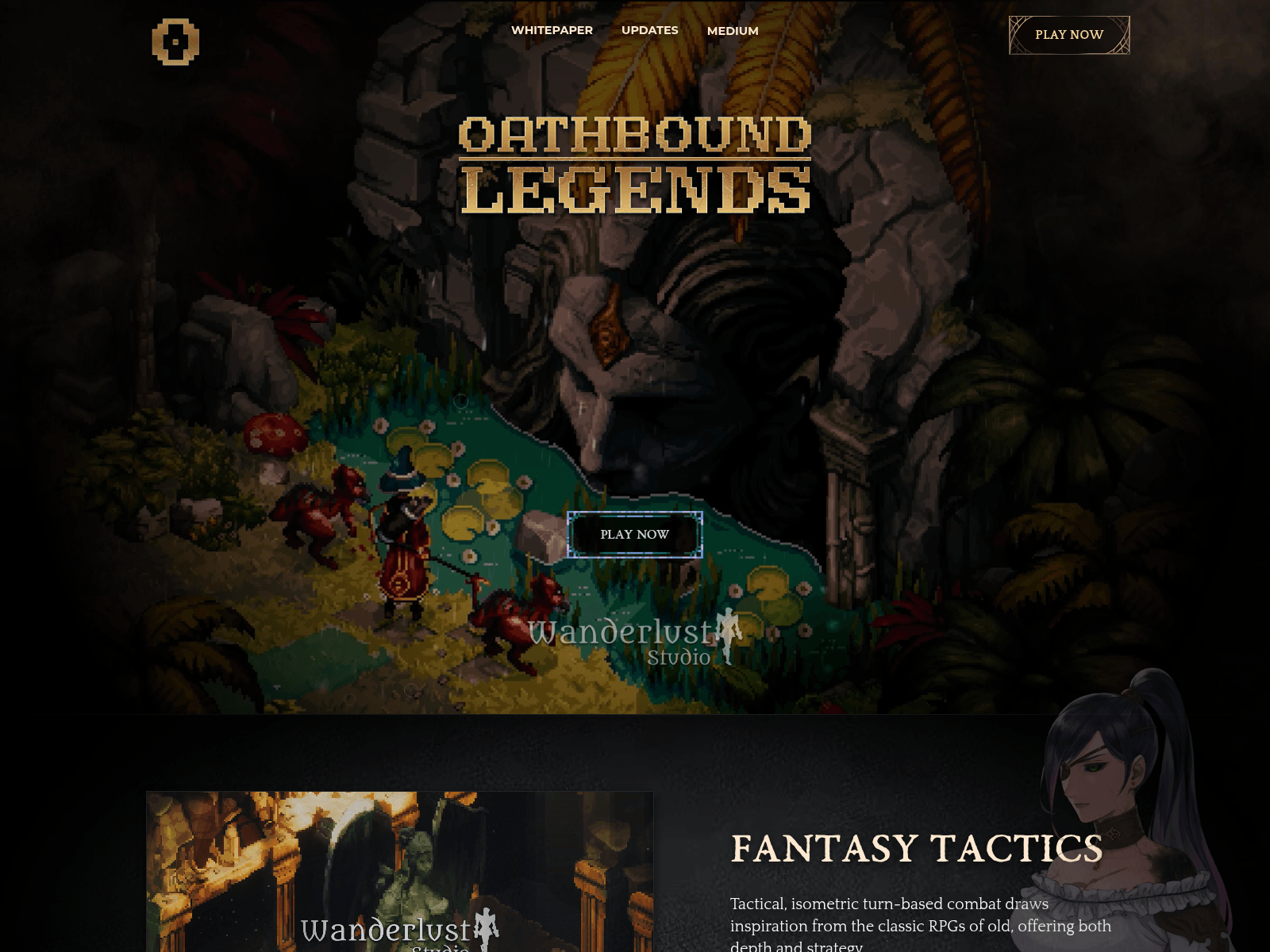 Screenshot of wanderlusthubrpg.com