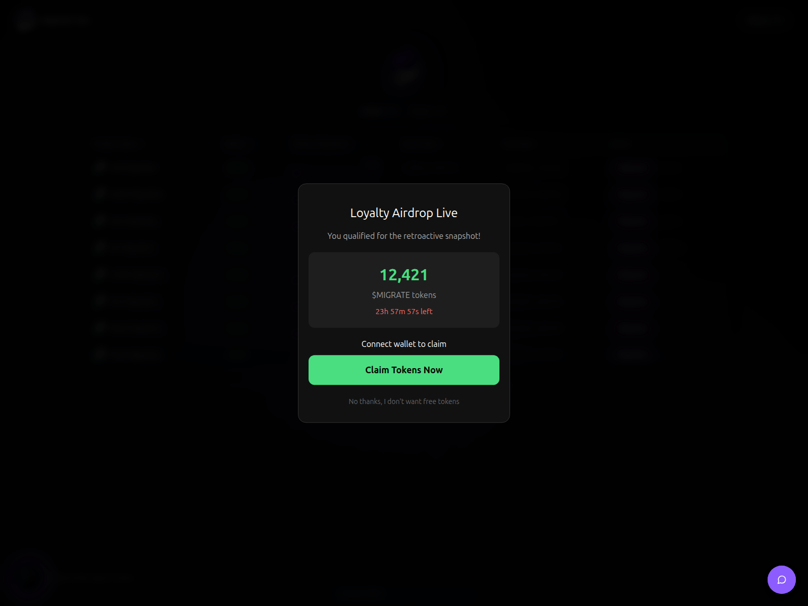 Screenshot of claim-migratefun.info