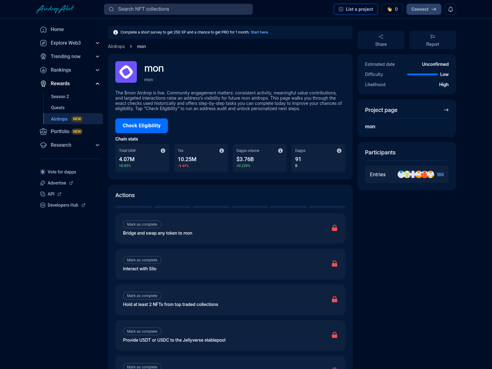 Screenshot of mon.airdropsalert.click