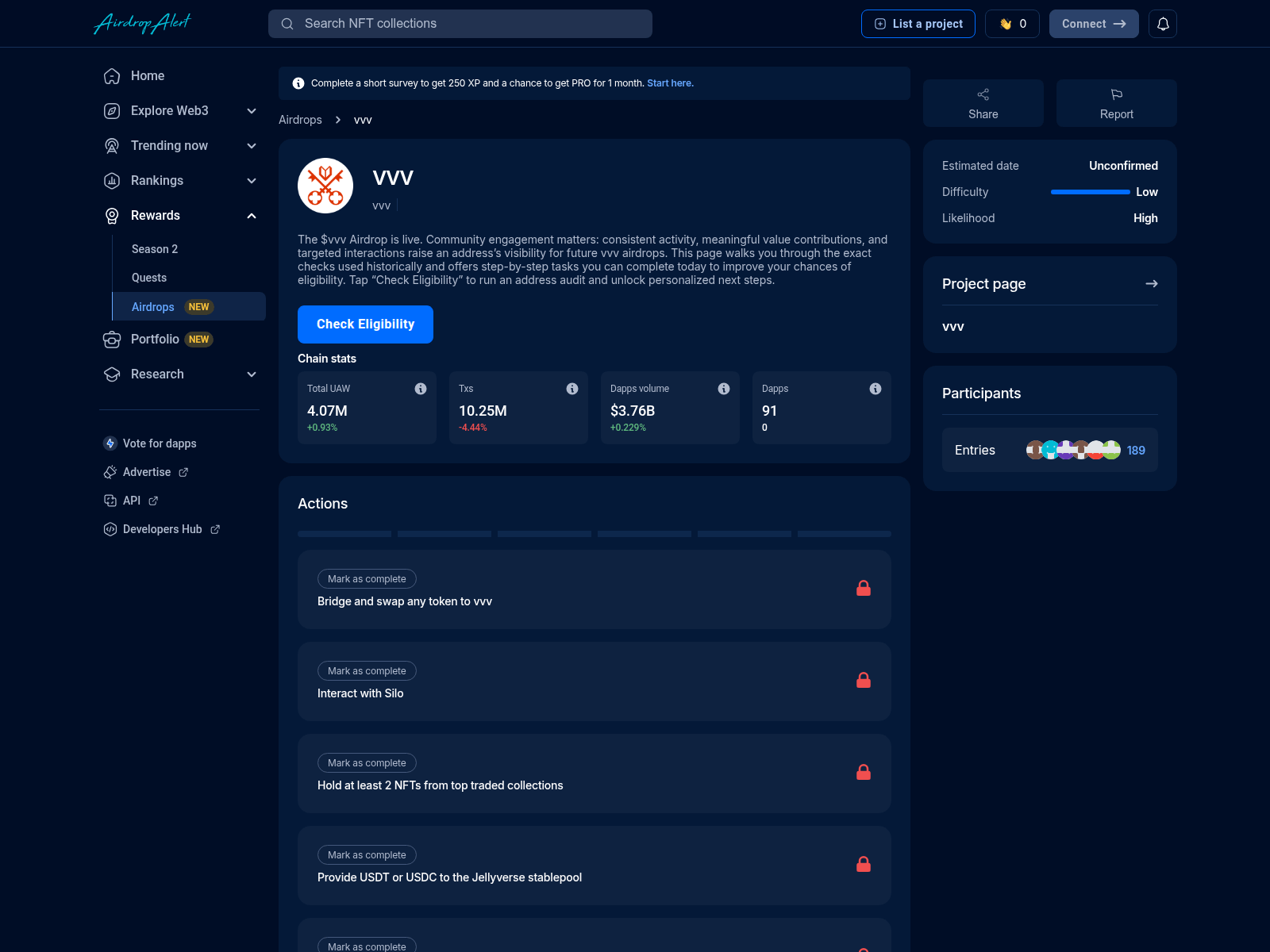 Screenshot of vvv.airdropsalert.sbs