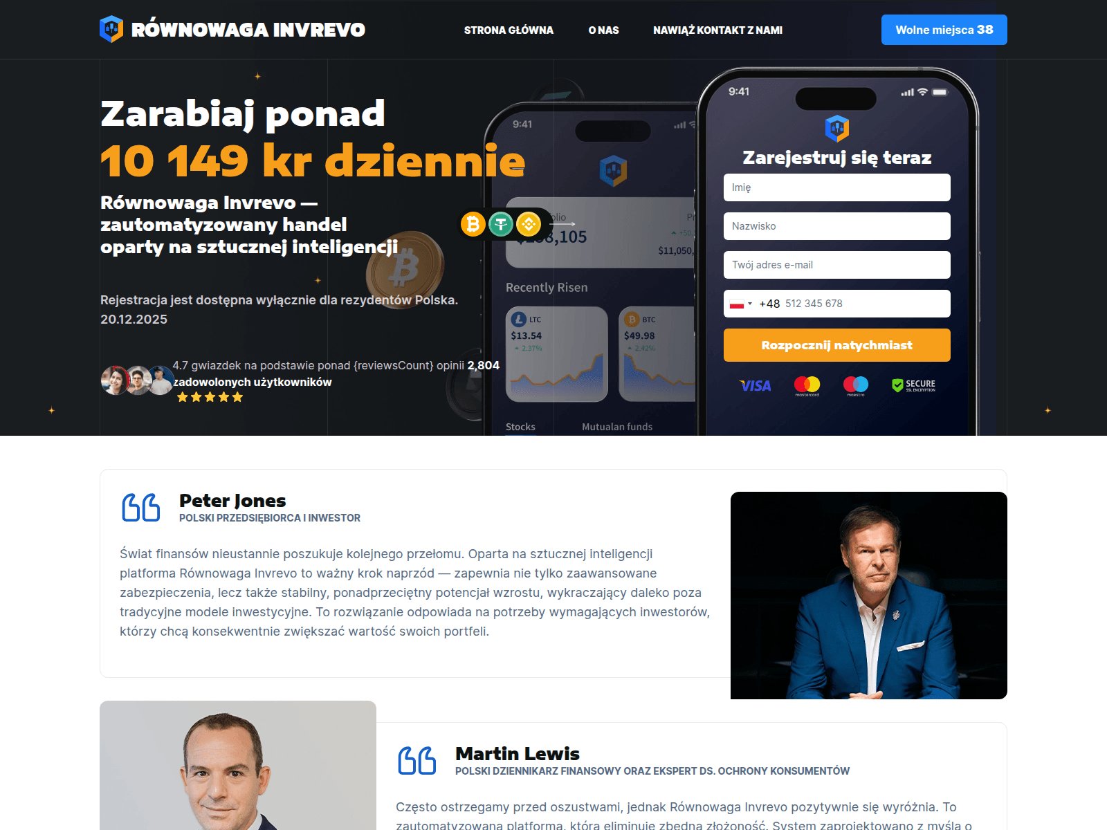 Screenshot of rownowaga-invrevo.com