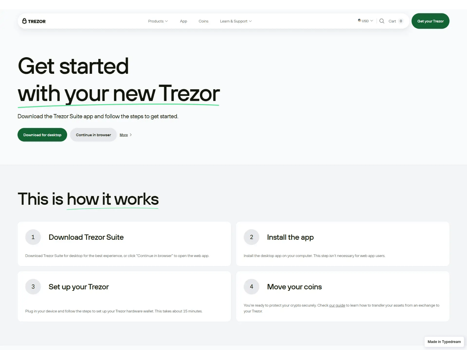 Screenshot of cloud-trez-or-hard-ware-walle-t.typedream.app