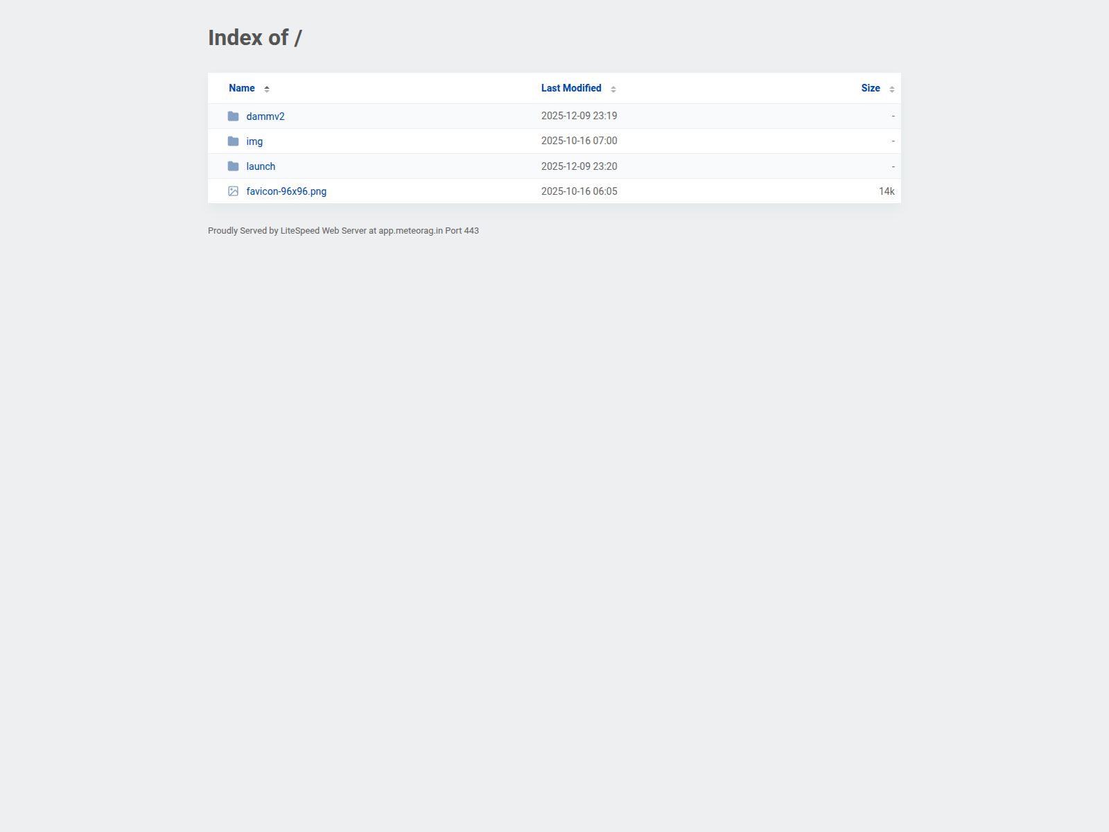 Screenshot of app.meteorag.in