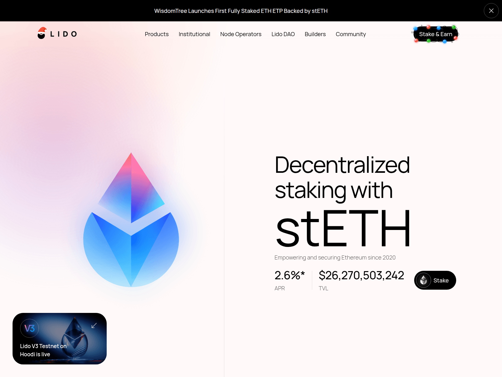 Screenshot of stethevent.com