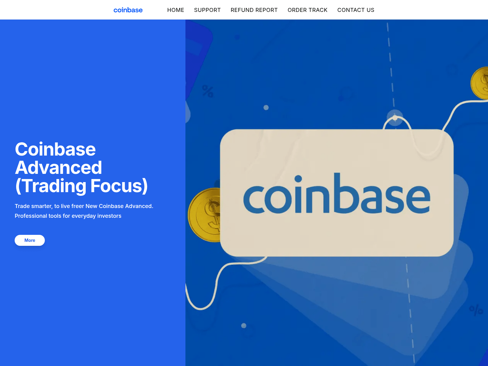Screenshot of coinbase.247helps.com