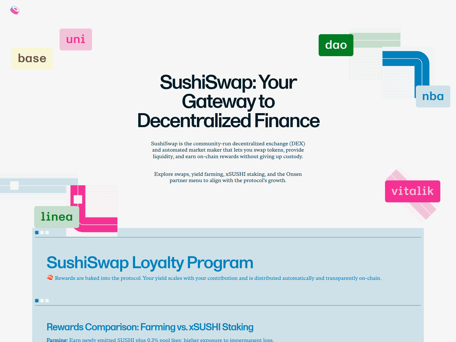 Screenshot of sushi-swap.org