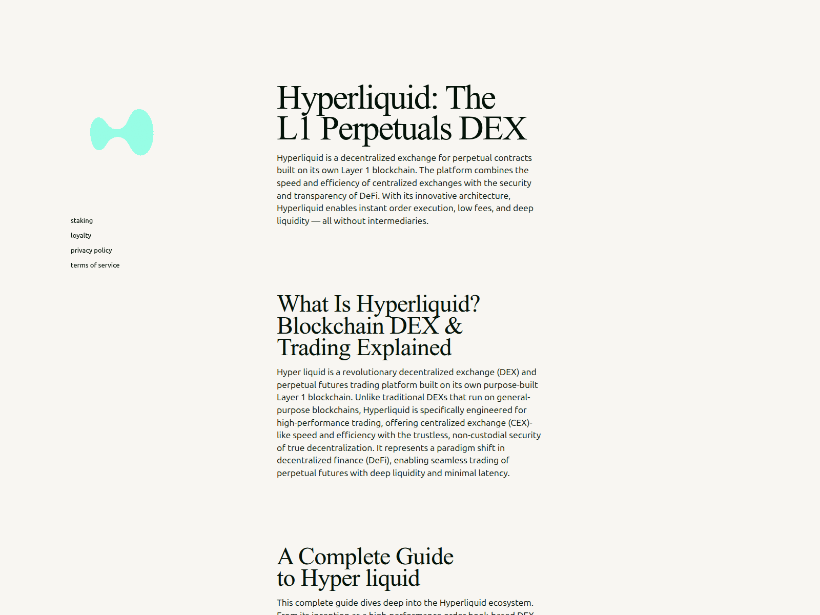 Screenshot of hyper-liquid.to