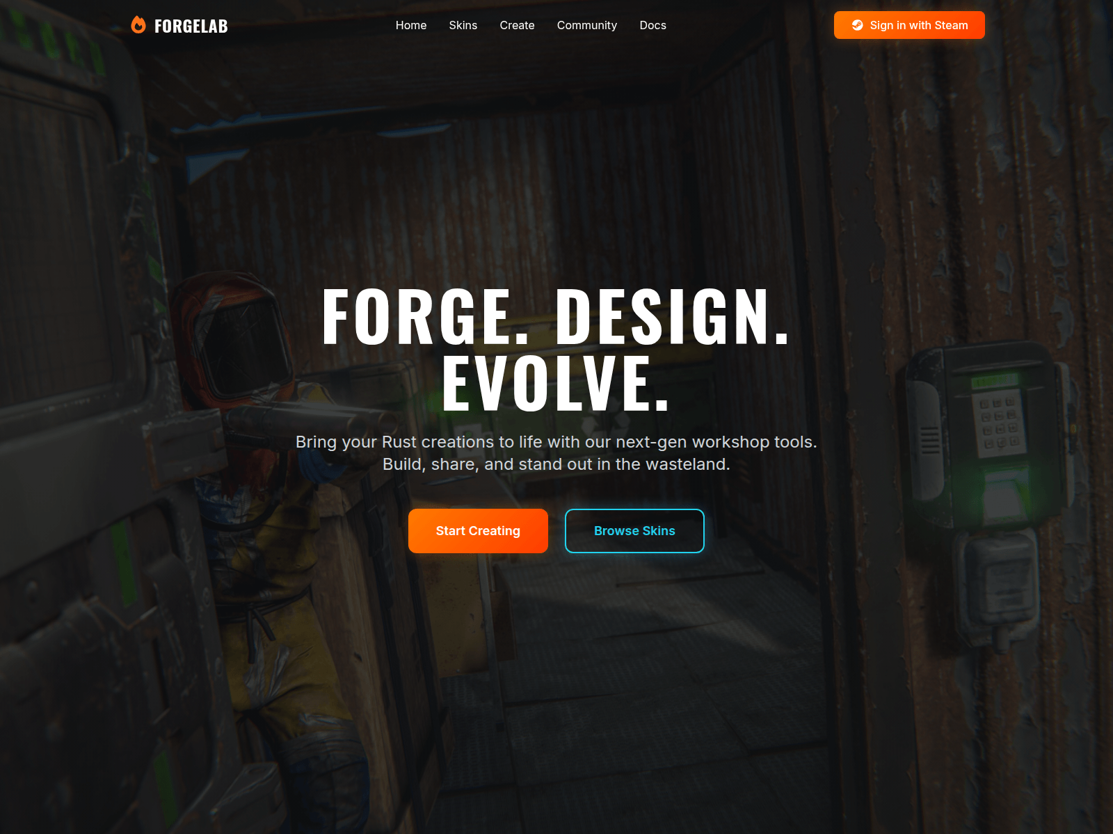 Screenshot of rustdelta.com