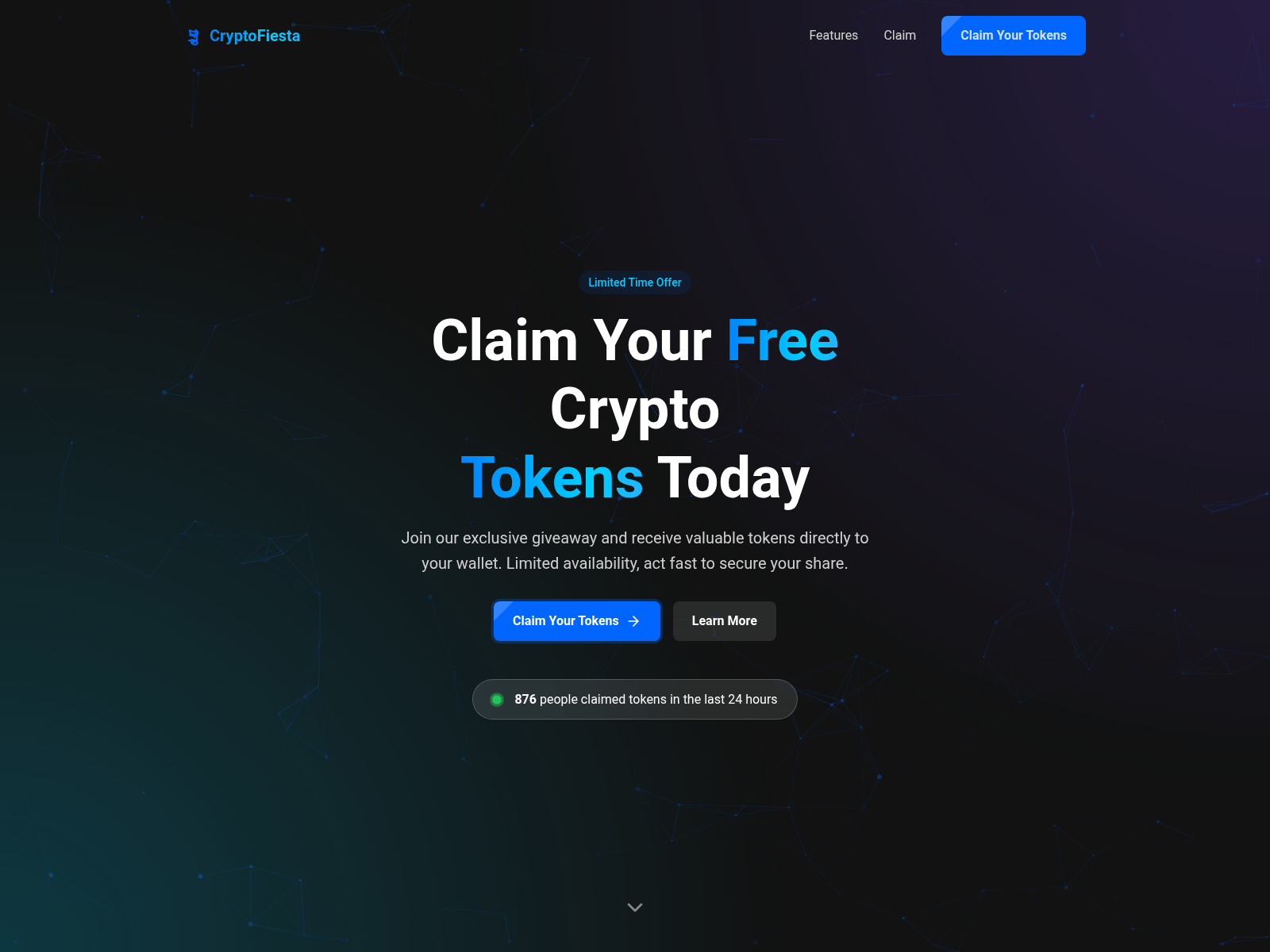 Screenshot of claimfiesta.pages.dev