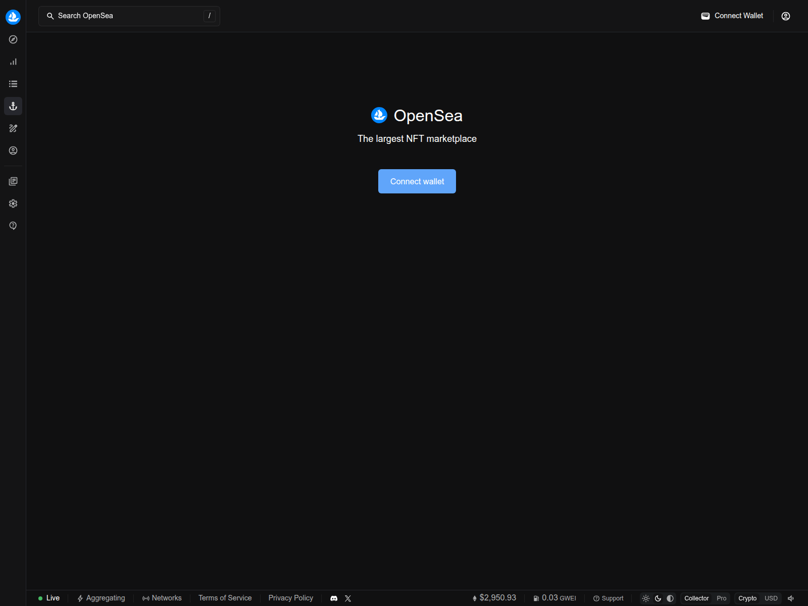 Screenshot of opensea.com.bid-awaiting.com