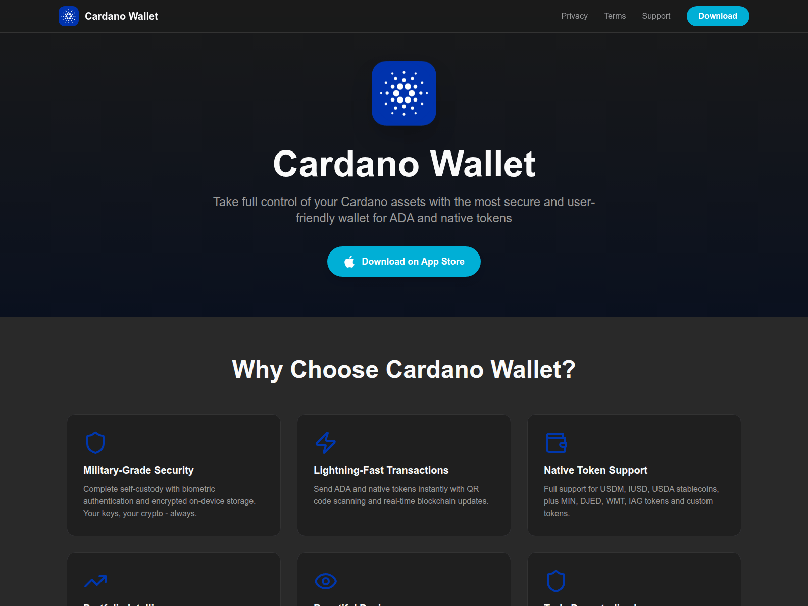 Screenshot of cardanowallet.pro