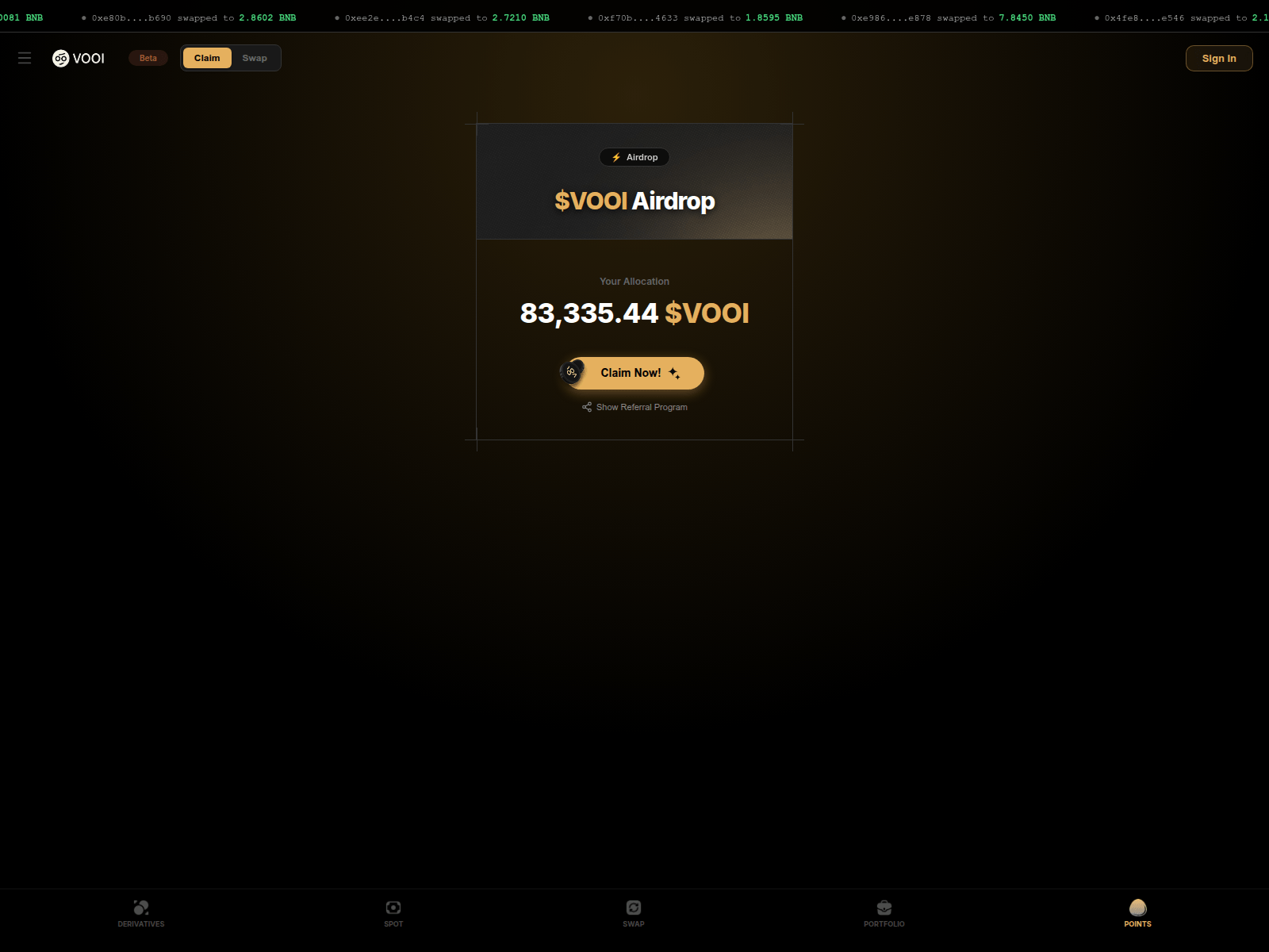 Screenshot of vooi.quest