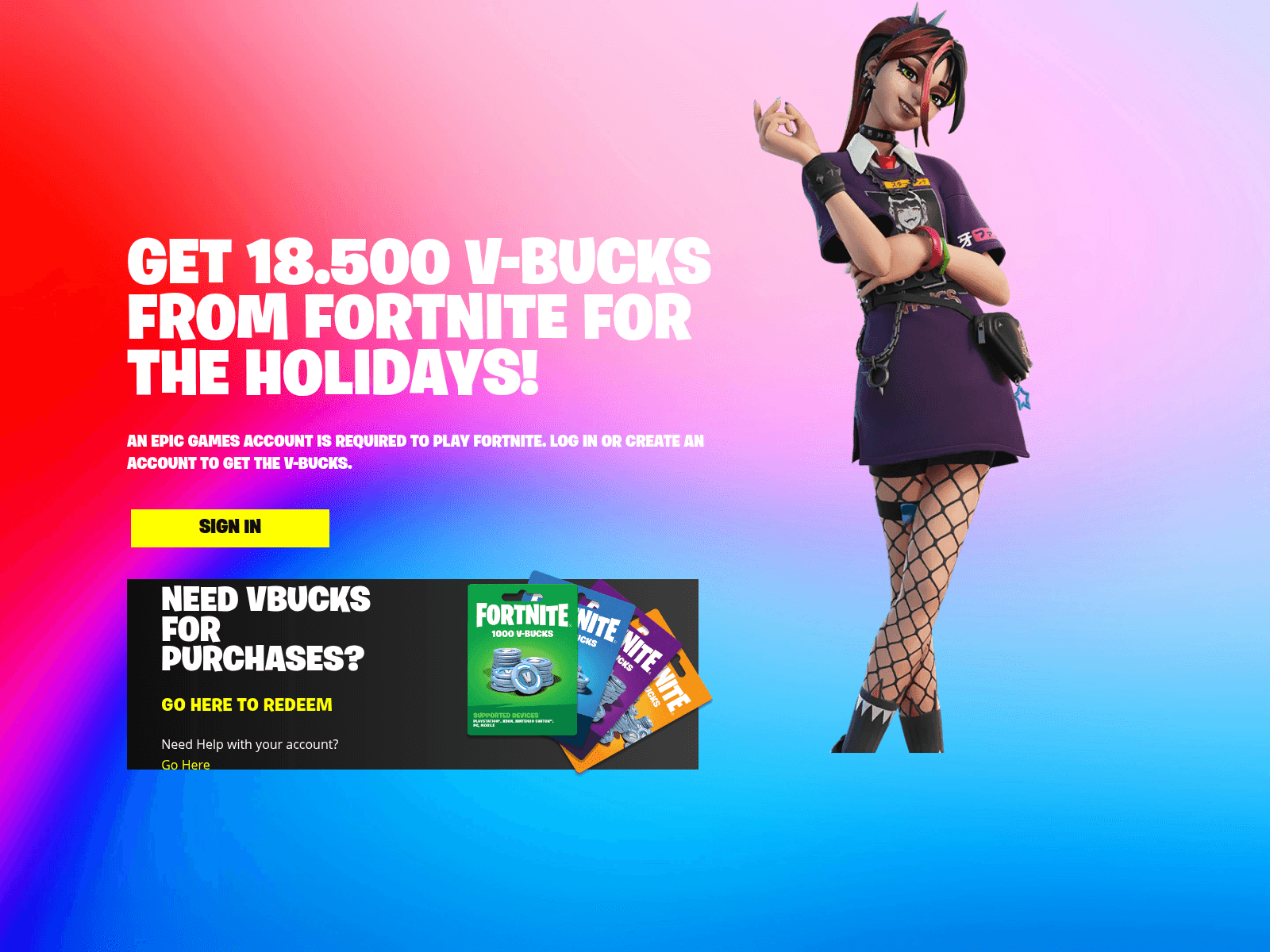 Screenshot of fortnitefun.com