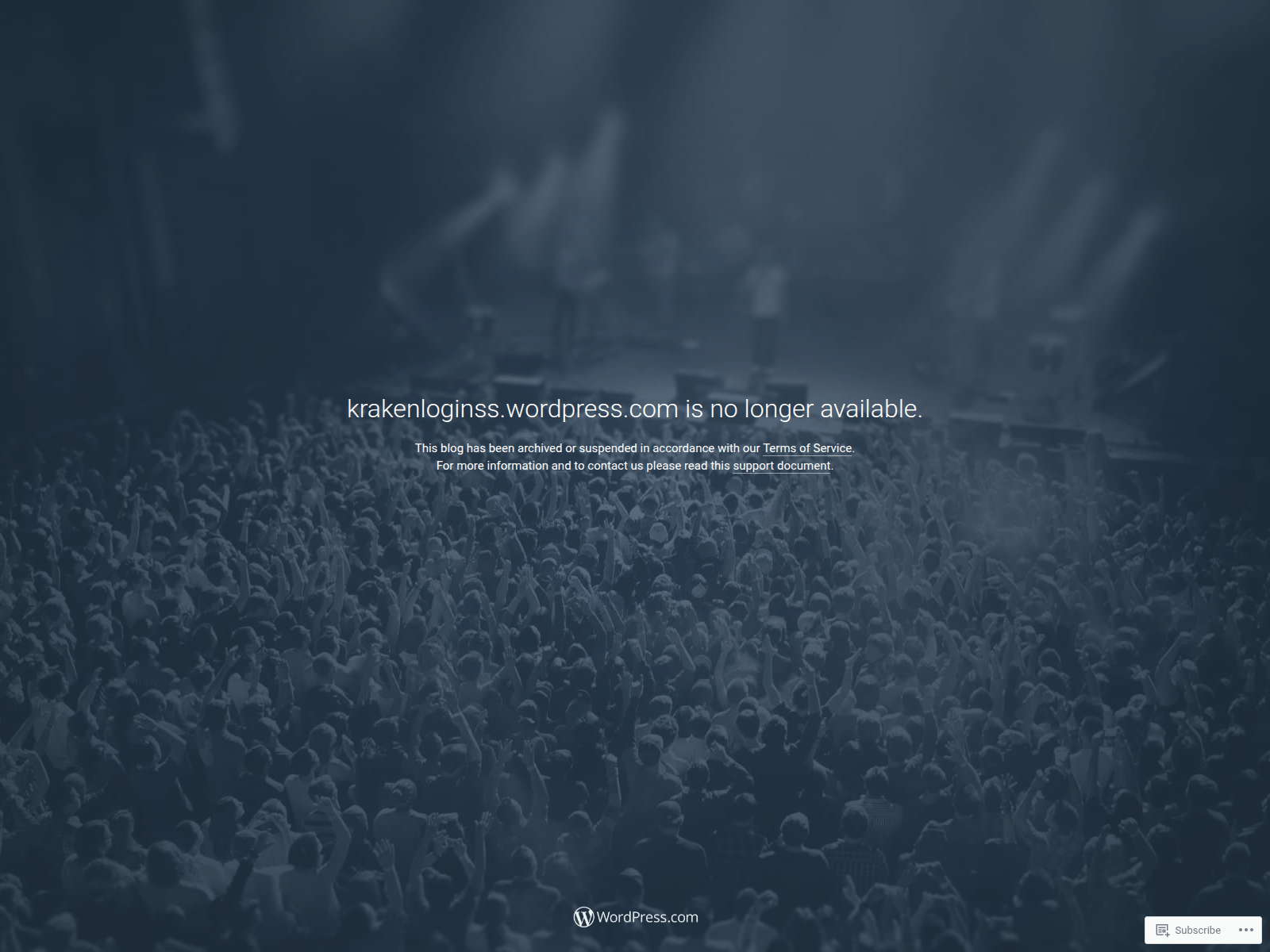 Screenshot of krakenloginss.wordpress.com
